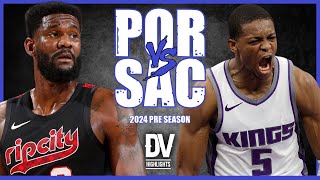 Portland Trail Blazers vs Sacramento Kings Full Game Highlights  October 13 2024 [upl. by Ahsek438]