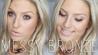 Chit Chat Makeup Look ♡ Messy Bronze For Blue Eyes ♡ [upl. by Judy]