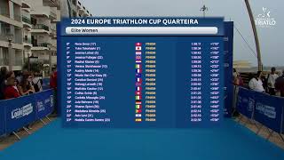 2024 Europe Triathlon Cup Quarteira  Elite Women [upl. by Kentigerma]