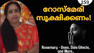 റോസ്മേരി സൂക്ഷിക്കണം  Rosemary  Uses Side Effects and More [upl. by Newsom]