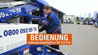 Anhänger Arbeitsbühne bedienen  BEYERMietservice [upl. by Chui813]