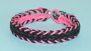 Loom Bandz Anleitung Deutsch Rainbow Loom Armband [upl. by Norrag]