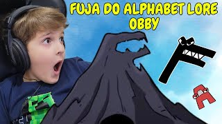 BRUNINHO joga a fase FUJA DO ALPHABET LORE OBBY no ROBLOX [upl. by Guillemette]