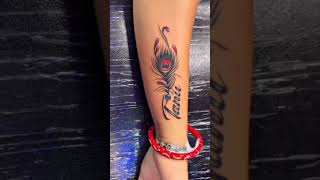 hare Krishna tattoo tattoo art artist shorts shortvideo wairalvideo [upl. by Harday756]