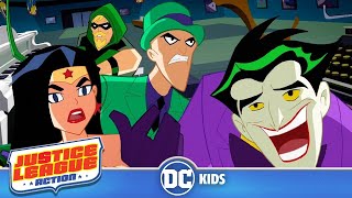 Justice League Action  Solving Riddles  dckids [upl. by Aiekam]