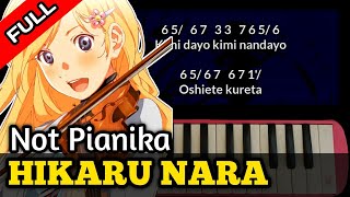 Goose House  HIKARU NARA Pianika FULL COVER  Not Angka  SisilChan 216 [upl. by Eeslek]