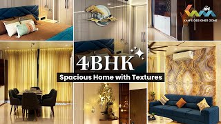 Modern interior design  4 bhk flat  Best Interior Designer in Pune  Kams Designer Zone [upl. by Weston]