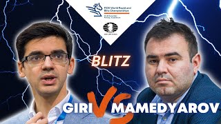 Anish Giri vs Shakhriyar Mamedyarov  World Blitz 2022 [upl. by Ebanreb]