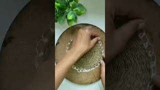 jute craft ideas🤩diy Craft ytshorts waste jhunucraftgallery [upl. by Atterahs993]