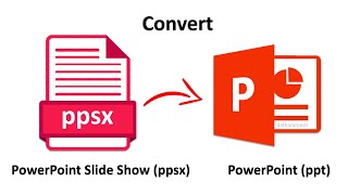 How to Convert Slide Show File ppsx to PowerPoint File pptx [upl. by Connors840]