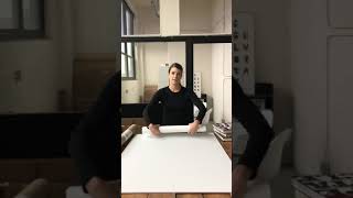 How to flatten rolled art prints or posters [upl. by Ez]