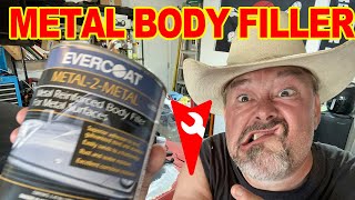 How to use METAL BODY FILLER  Metal to Metal or All Metal Filler  1967 Pontiac Firebird 400 [upl. by Nnayar576]