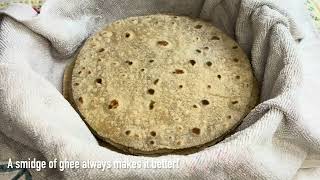 Rotiunleavened Flat Bread Recipe [upl. by Hammel895]