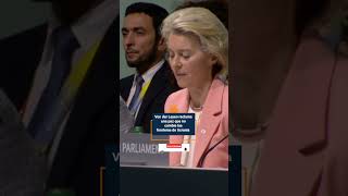 Paz en Ucrania  Von der Leyen demanda inviolabilidad de fronteras en la cumbre de Suiza [upl. by Inacana924]