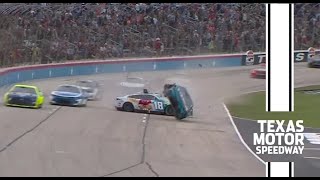 Ross Chastain plows into Kyle Busch and Chase Elliott at the AllStar Race  NASCAR [upl. by Ardnua776]