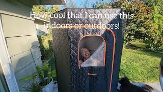 Binecer Portable Sauna Review Easy Setup Indoor or Outdoor [upl. by Oirram]