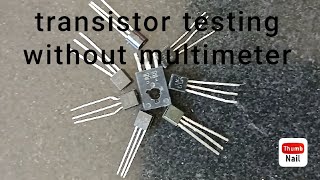 transistor testing without multimeter [upl. by Namra]