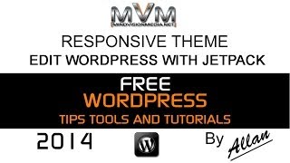 WordPress Responsive Theme Edit with JetPack [upl. by Kwapong]