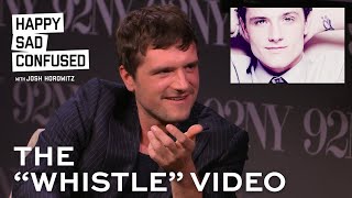 Josh Hutcherson listens and reacts to WHISTLE meme [upl. by Chernow]