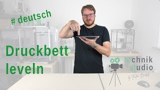 Druckbett leveln 3D Drucker Druckbett ausrichten 3D Druck Anfängerguide1 3D Druck für Anfänger [upl. by Bendicta]