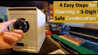 How to Open Safes With 3 Number Combinations [upl. by Nosnhoj]