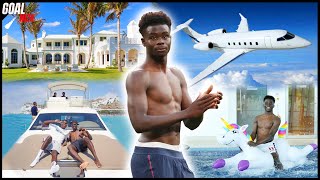 Bukayo Sakas Lifestyle Net Worth House Cars 2022 [upl. by Nuawed231]