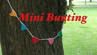 HOW I MADE THIS CROCHET BUNTING  easy tutorial on how I made this mini crochet bunting [upl. by Barris]