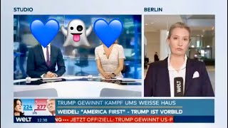 Alice Weidel wäscht WELT den Kopf 🤣aliceweidel interview trump usa wahl short [upl. by Eidak]