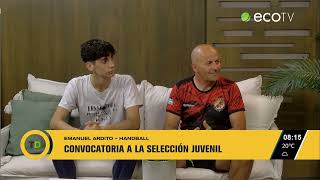 Emanuel Ardito fue convocado a la Selección Argentina juvenil de Handball [upl. by Lhadnek]