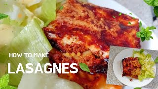 Comment faire des LASAGNES maison [upl. by Alrick]