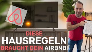 Diese Hausregeln brauchst du für Airbnb amp Ferienwohnung [upl. by Enajaras]