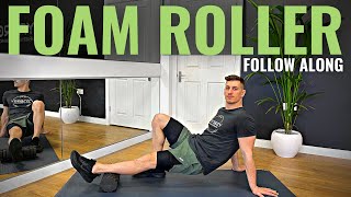 15 MIN FULL BODY FOAM ROLLER ROUTINE  Follow Along [upl. by Rramed]