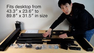 Huanuo Sit Stand Desk Frame Review [upl. by Gasser]