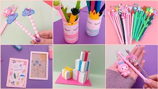 10 DIY CUTE AND EASY STATIONERY IDEAS 💖 [upl. by Ollecram675]