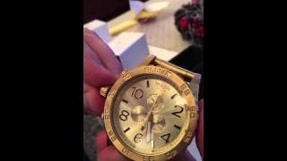 Nixon 5130 Chrono All Gold review [upl. by Eirrab]