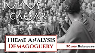 Julius Caesar Theme Analysis 5 Demagoguery and Realpolitik vs Idealism [upl. by Heman]