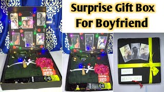 Surprise Gift Box For Boyfriend Birthday Surprise Birthday Gift Box Ideas Paroscraft [upl. by Fabiolas]