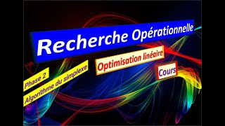 CM 4  Cours  Algorithme du simplexe  Phase 2 [upl. by Monika]