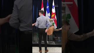 Montreal mayor collapses during news conference [upl. by Airdua932]