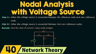 Nodal Analysis with Voltage Source [upl. by Amorette920]