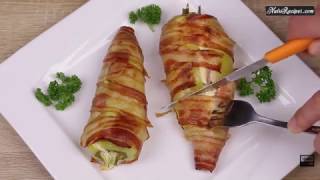 Ricotta StuffedBacon Wrapped Green Peppers [upl. by Ellenet124]