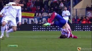 Cristiano Ronaldo Horrific Foul vs Atletico Madrid Copa Del Rey [upl. by Lytle212]