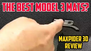 MAXpider 3D Floor Mats Review  Tesla Model 3 Accessories [upl. by Jelle59]