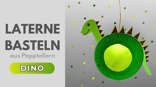 Laterne basteln aus Papptellern  DIY Laterne [upl. by Kahn307]