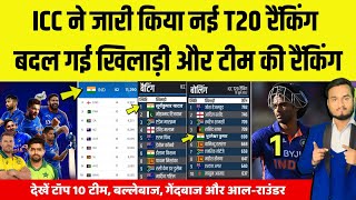 ICC Announce Latest T20 Ranking 2022  Top 10 T20 Teams Ranking Top 10 Batsman Bowler Allrounder [upl. by Akin]