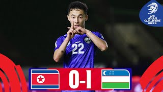 Yusupov saves the day  DPR Korea  Uzbekistan  Highlights AsianQualifiers  Road To 26 [upl. by Gussi]