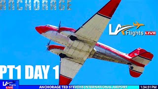 🔴LIVE Anchorage Airport ACTION  Ted Stevens Intl LIVE [upl. by Cristie457]