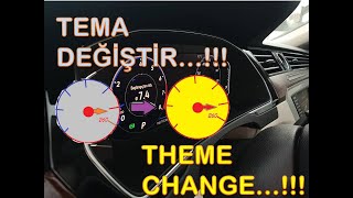 VW Hayalet Kadran Tema ve Hız Değişimi  Virtual Cockpit Change Theme [upl. by Anivlek857]