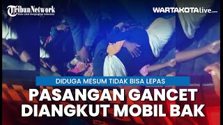 Viral Mesum Gancet Tidak Bisa Lepas di Sumatera Utara Diangkut Mobil Bak Polisi [upl. by Incrocci356]