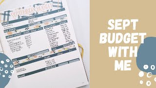 SEPTEMBER BUDGET WITH ME in my B5 BULLET JOURNAL  Plan with Kaye BUDGET WITH ME [upl. by Dauf226]